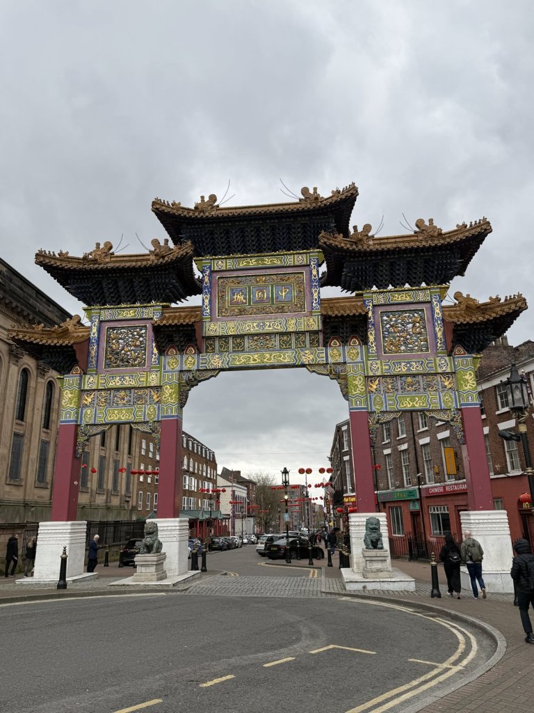 Chinesisches Tor zur Chinatown in Liverpool